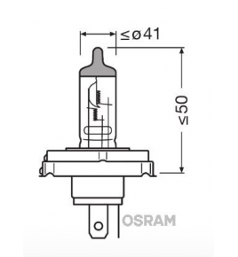 lampada 12v  45/40w r2 alogena