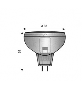 lampada 12volt 20watt alogena dicroica L12v20waldircoica