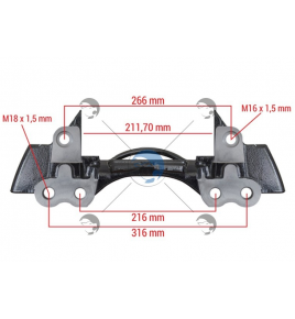 supporto pinza freni dx iveco 42567761