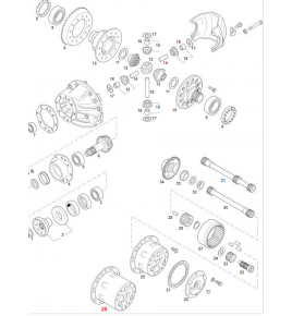 portasatellite gruppo epicicloidale iveco 42037489