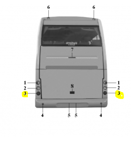 fanale posteriore retronebbia/freccia domino 2001 iveco 71701600