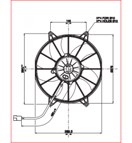 elettroventilatore 24v dm 303mm spal va15-bp70 my way iveco 42471054