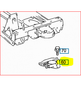 supporto balestra, piastra di fine corsa battuta molla sx mercedes a9013220131