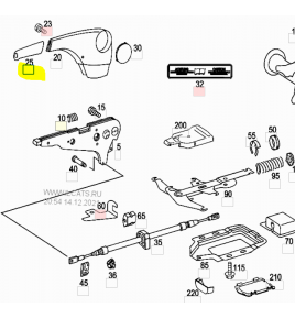 cover leva freno a mano sprinter mercedes a9014270220