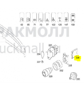 comando interruttore di emergenza tourino mercedes a0005450768