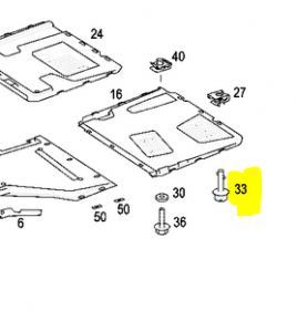 pin di blocco parti di carrozzeria interna mercedes a0009845936