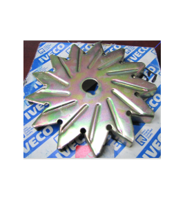 ventola alternatore dm140 foro 16mm con alloggio chiavetta iveco 4610728