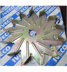 ventola alternatore dm140 foro 16mm con alloggio chiavetta iveco 4610728