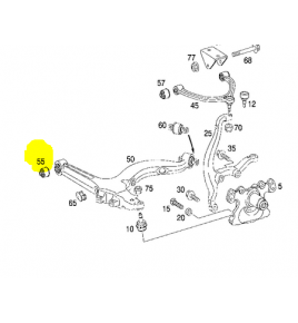 GIUNTO/silentblock BRACCIO DI COMANDO INFERIORE mercedes a4443330027