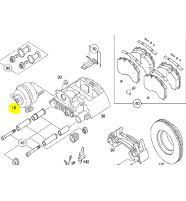 cilindro freni anteriore k003170  bs3538 mercedes a6294200024 A0074201124