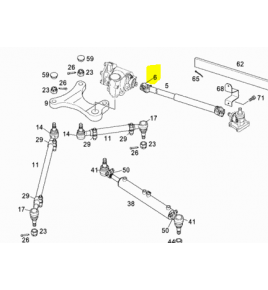 flangia di trasmissione idroguida mercedes a0004112311