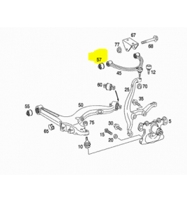 cuscinetto braccio anteriore superiore tourino mercedes a4443330014