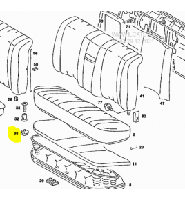 ferma dado con bombatura mercedes a0019900991
