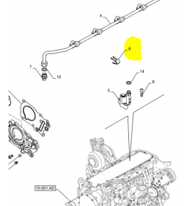 staffa cannette gasolio iveco 61586171