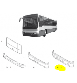 paraurti posteriore con griglia my way iveco 5006209620