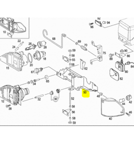 intelaiatura faro mercedes a6288800151