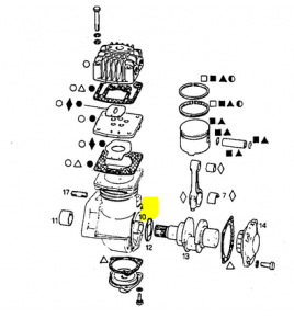 boccola anteriore compressore aria iveco 79033708