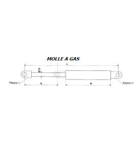 molla a gas stabilus 78441 510N L 717 iveco 8479291