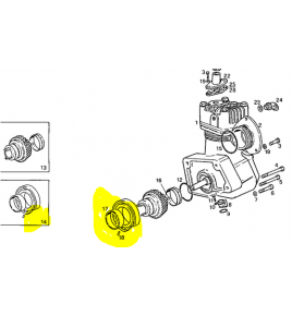 supporto ingranaggio comando compressore iveco 4708219