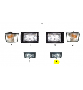 proiettore fendinebbia sx 380 iveco 98439188