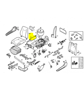 cilindro regolazione altezza sedia conducente iveco 93161388