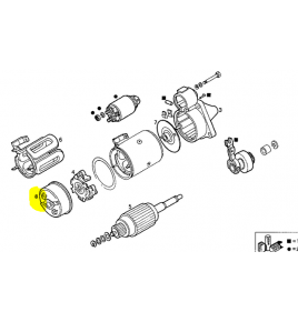 coperchio chiusura portaspazzole motorino avviamento marelli 79080372 79075905