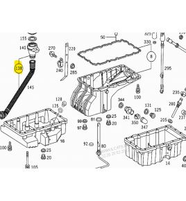 tubo riempimento olio motore mercedes a9040100164 a904010016464