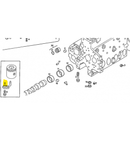 raccordo spruzzatori olio clindri motore iveco 61315021 954985