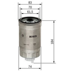 filtro gasolio ad avvitare bosch 1457434293 iveco 46471844 9947995 9951033