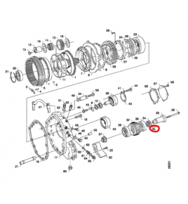 guarnizione coperchio cambio scania 1320443