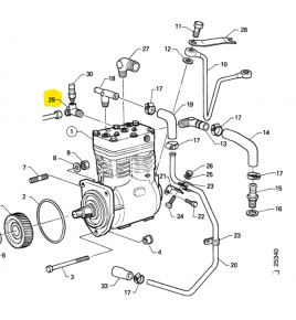 raccordo valvola sicurezza sul compressore scania 381570