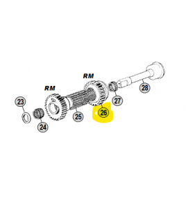 ingranaggio retromarcia cambio zf gruppo Z iveco 8857098