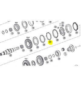 anello cambio zf 1290304366 S6-80 iveco 93163384