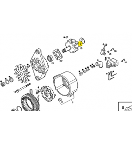 anello alternatore spessore 0,5mm iveco 79078921