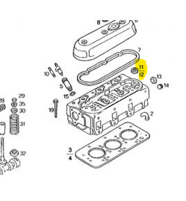 tappo di fusione monoblocco motore a scodellino mm 28 iveco 14282470