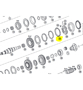 anello cambio sincronizzatore zf 1290304438 S6-80 iveco 93163385
