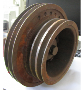 puleggia motore a 5 gole cinghie avx 13 iveco 61317253