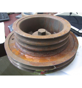 puleggia motore a 5 gole cinghie avx 13 iveco 61317253