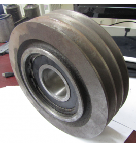 puleggia 3 gole avx17 cuscinetto foro 44 dm 180 altezza 50 iveco 98462809