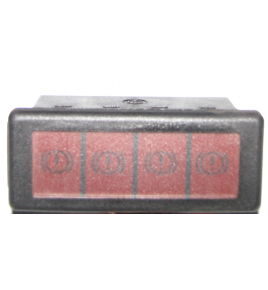 gruppo di 4 indicatore ottico ad incastro cruscotto iveco 4838883