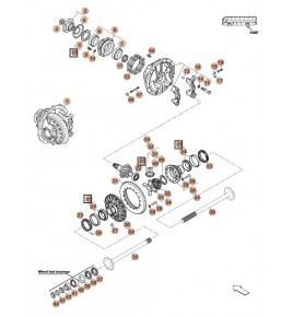 kit cuscinetti differenziale iveco 8124524