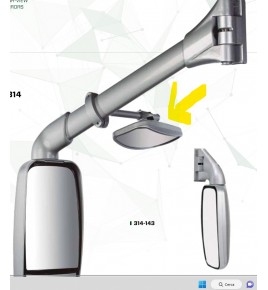 supporto con specchio retrovisore guarda ruota de simon 100038035