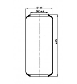 molla aria sospensione posteriore scania 434932 volvo 3116354