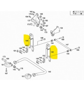 supporto stabilizzatrice tourino mercedes a4443200143