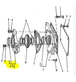 supporto distrubuzione motore iveco 4771242 82982215, 4769594, 4769593