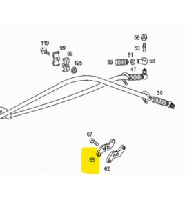 staffa leveraggio corde cambio mercedes a0002686540