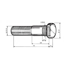 colonnina ruota 22x70 iveco 42117433 7168838