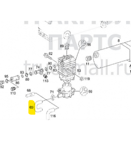 tubo/manicotto acqua curvo 180° mercedes a3018322423