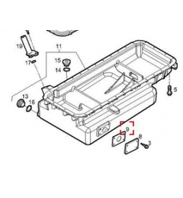 guarnizione piana piastra coppa olio iveco 99474411