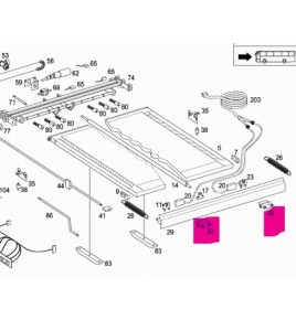 cerniere per pedana disabili mercedes a0006660251